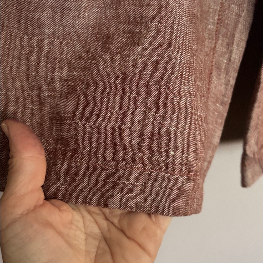 Cynthia Rowley Mauve Linen Pants - Picture 4 of 5